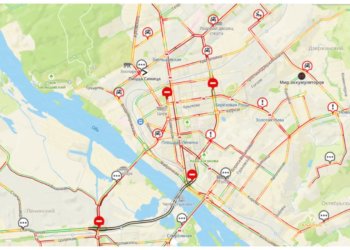 Ну, постоим: пробки 10 баллов в Новосибирске