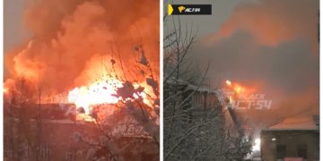 Утренний пожар в трёхэтажном здании на Тургенева — возгорание локализовано