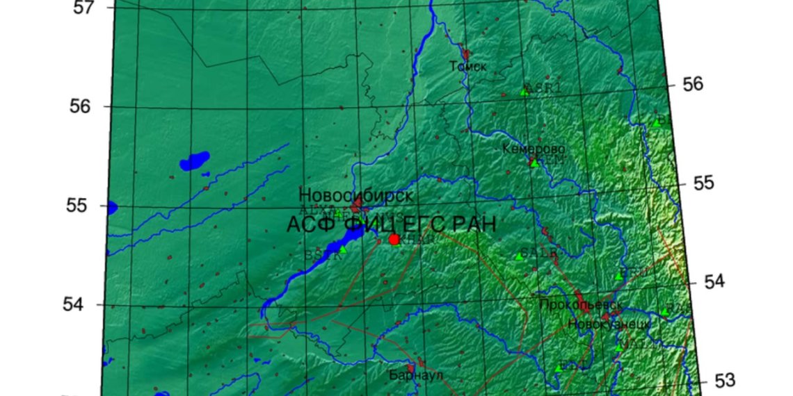 Землетрясение магнитудой 2,9 зафиксировали в Новосибирской области