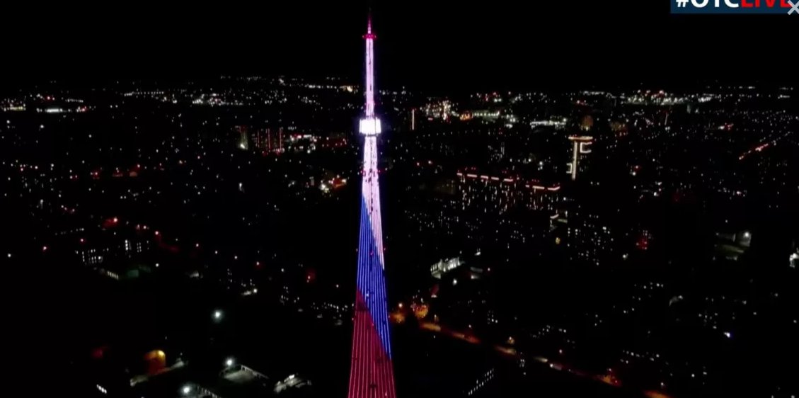 Новосибирская телебашня зажжёт цвета в честь России и Беларуси