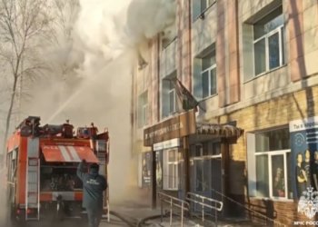 В новосибирском педколледже ввели режим повышенной готовности после пожара