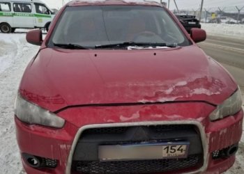 В Новосибирске арестовали Mitsubishi Lancer за 56 неоплаченных штрафов владельца