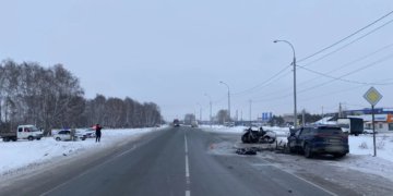 Выезд на встречку спровоцировал массовое ДТП со смертельным исходом под Новосибирском