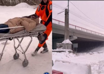 17-летняя девушка упала с моста и сломала ногу в Новосибирске