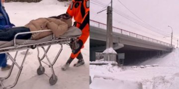 17-летняя девушка упала с моста и сломала ногу в Новосибирске