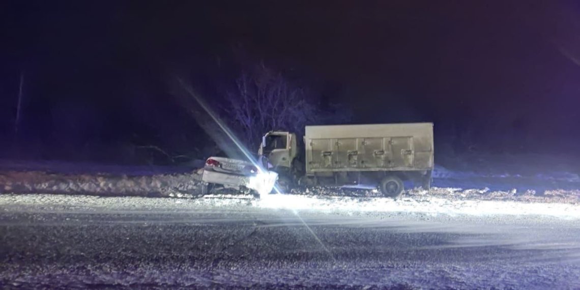 Два пенсионера погибли в столкновении с грузовиком на новосибирской трассе