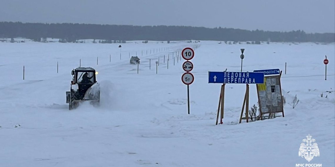 В Ордынском районе открыли первую ледовую переправу в Новосибирской области