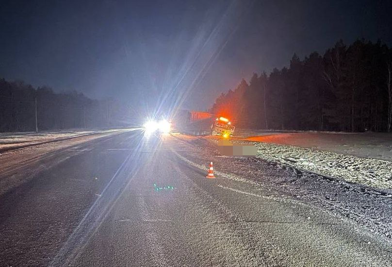 Водитель «Камаза» насмерть сбил пешехода под Новосибирском