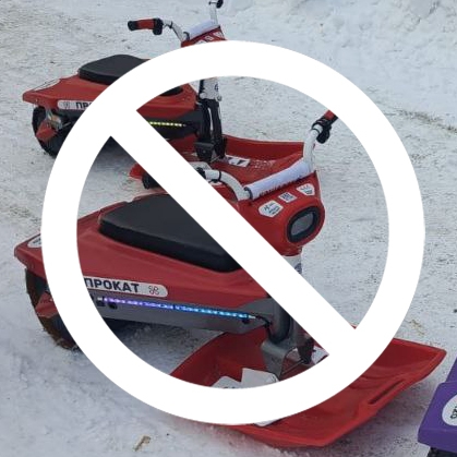 В новосибирских парках запрещают кататься на электроснегокатах