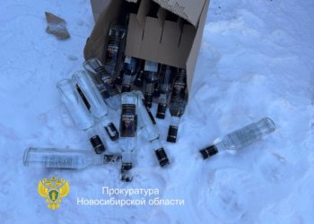 В Новосибирске изъяли больше 18 тысяч бутылок суррогатного алкоголя за 3,9 млн рублей