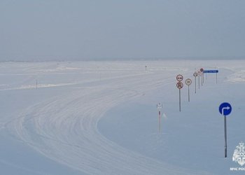 В Ордынском районе открыли вторую официальную ледовую переправу через Обское водохранилище