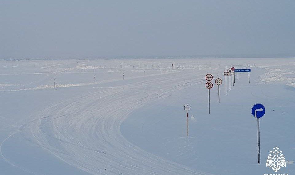 В Ордынском районе открыли вторую официальную ледовую переправу через Обское водохранилище