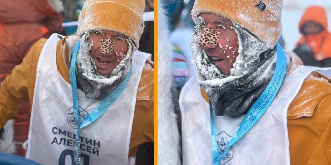 «Битва со стихией»: сибиряк и экс-капитан сборной России по футболу Алексей Смертин выиграл ультрамарафон на «Полюсе холода» в Оймяконе