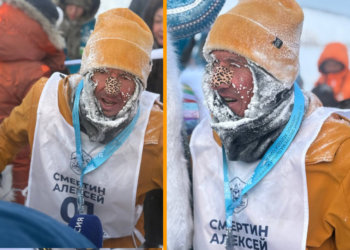 «Битва со стихией»: сибиряк и экс-капитан сборной России по футболу Алексей Смертин выиграл ультрамарафон на «Полюсе холода» в Оймяконе