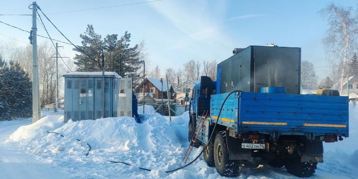 Посёлок Красный Яр остался без света в крепкие морозы из-за масштабной аварии