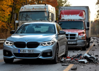 Новосибирцы инсценировали ДТП с BMW и грузовиком, чтобы получить 400 тысяч по ОСАГО