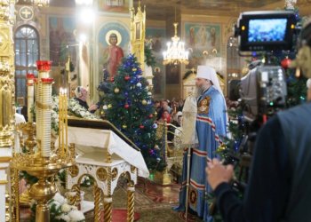 Рождественское богослужение из Новосибирского кафедрального собора покажут в прямом эфире