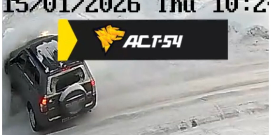 Кроссовер пытался выехать из колеи, но не справился и воткнулся в сугроб