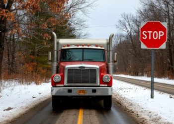 Масштабный запрет для проезда большегрузов вводят в Новосибирске со 2 февраля