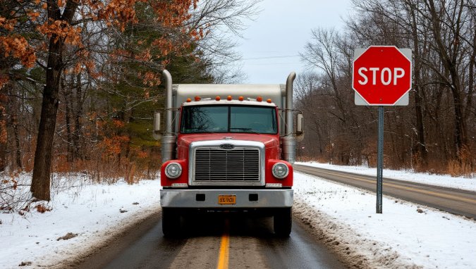 Масштабный запрет для проезда большегрузов вводят в Новосибирске со 2 февраля