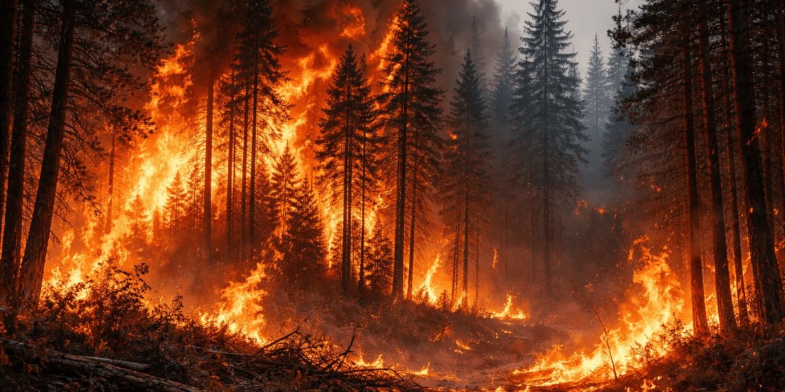 С почином: в России зарегистрирован первый в 2026 году лесной пожар