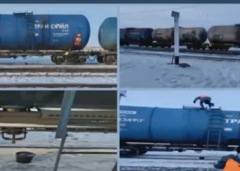 Разлив нефтепродуктов произошёл на железной дороге в Новосибирской области