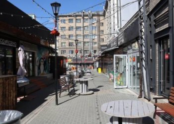 Ресторанный дворик не смог расширить участок земли в центре Новосибирска