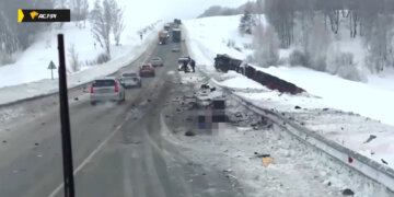 Страшная авария: фура, бензовоз и легковушка столкнулись в Черепановском районе