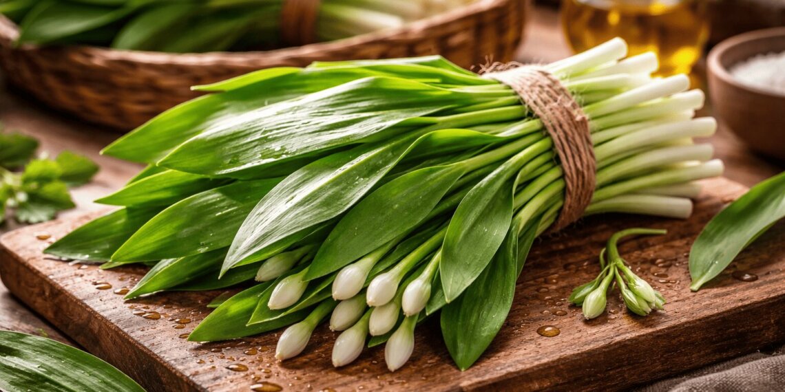 В Новосибирске появилась первая черемша — пучок продают по 200 рублей