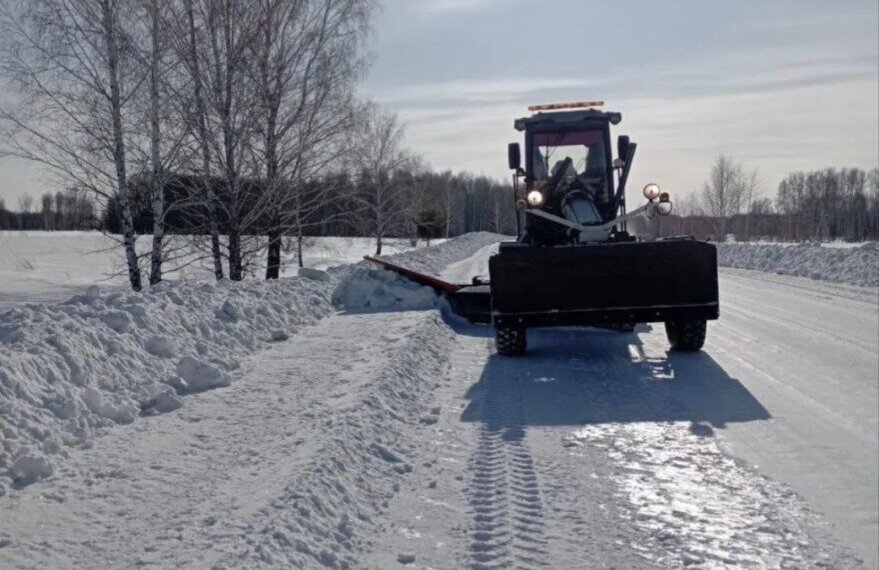 ТУАД усилил работу на трассах Новосибирской области из-за метели и шквалистого ветра