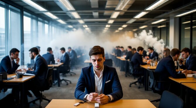 Работодателей могут штрафовать за курение вейпов в офисе