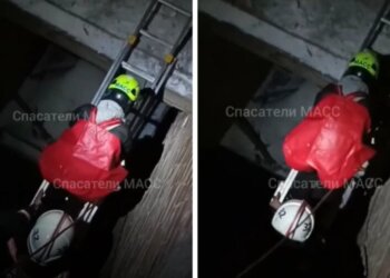 В Новосибирске спасатели сняли детей с третьего этажа заброшки