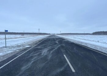 В НСО ограничили движение по трассе на Павлодар