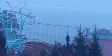 Туман накрыл Новосибирск