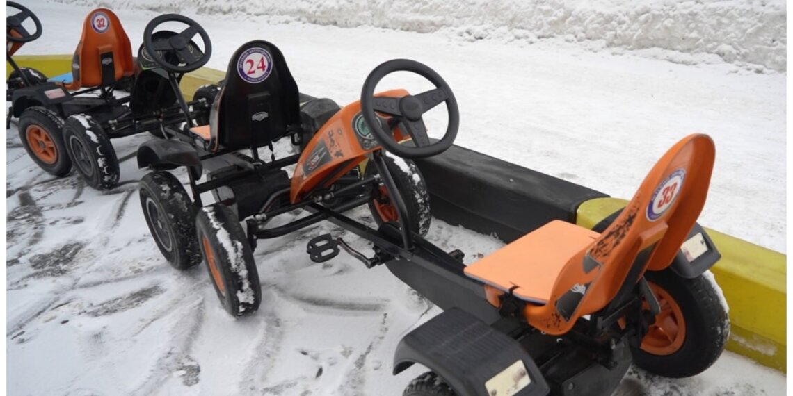 В Новосибирске открыли детский автогородок с веломобилями