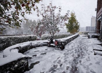 Мощная метель обрушилась на Новосибирск: ветер до 14 м/с и семибалльные пробки