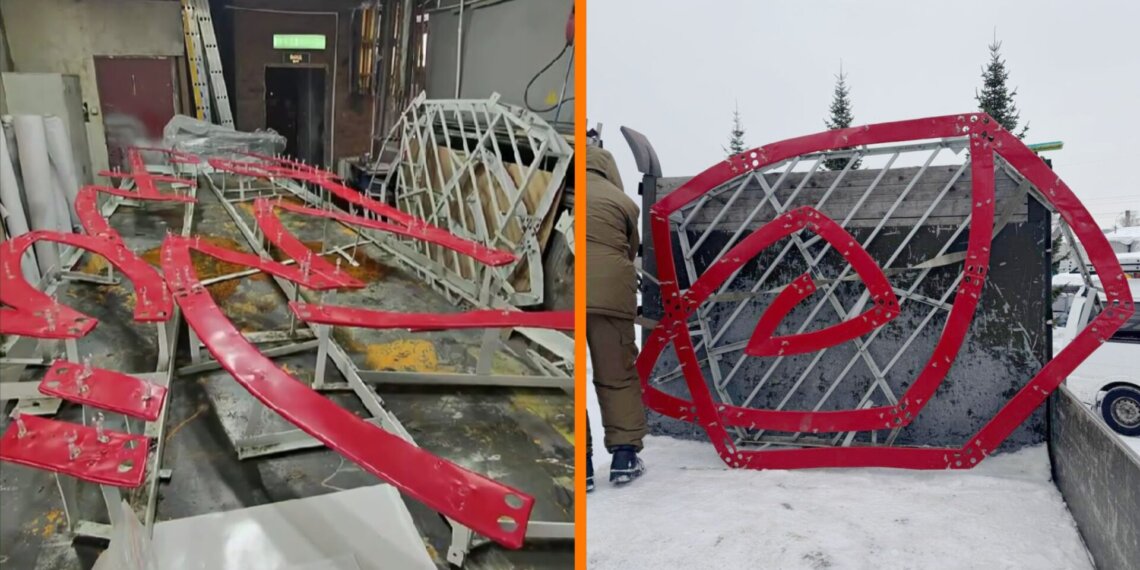 Историческую неоновую вывеску «Весна» восстановили в Новосибирске