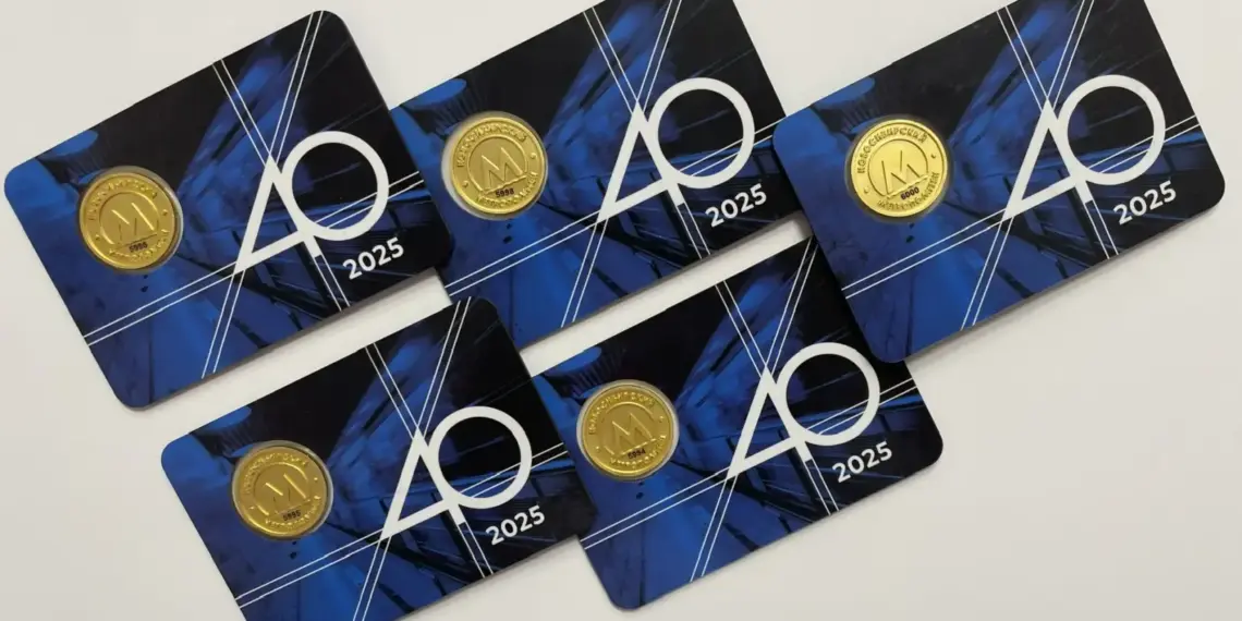 Новосибирское метро выпустило юбилейный жетон в честь 40-летия