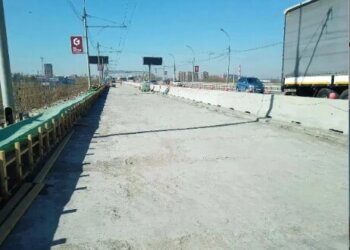 На Димитровском мосту Новосибирска стартовали ключевые бетонные работы