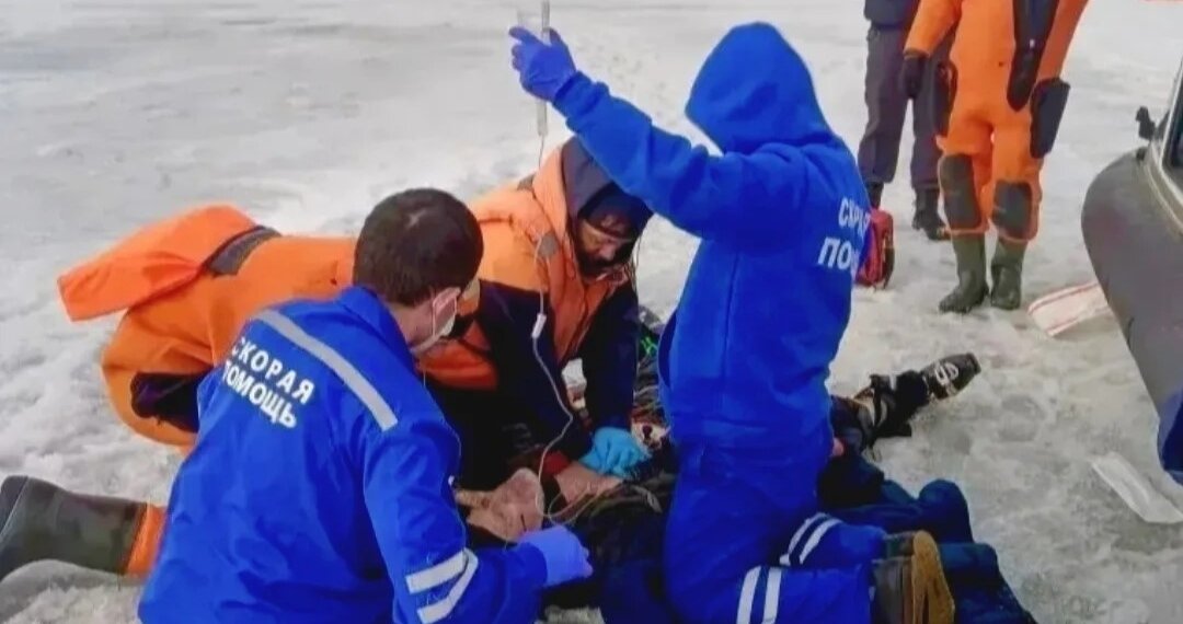 60-летний сноукайтер выжил после трёх остановок сердца на Обском море