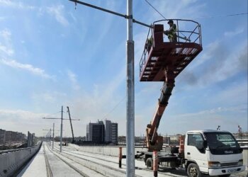 Вознесение трамваев: на площади Труда готовят к запуску крупнейшую в России эстакаду рельсового транспорта