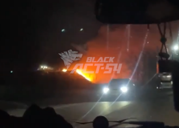 В Новосибирске горел Гусинобродский мусорный полигон