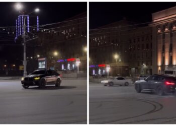В Новосибирске впервые возбудили уголовное дело за дрифт в центре города
