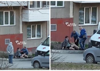 Мужчина выпал из окна пятого этажа на Бориса Богаткова в Новосибирске