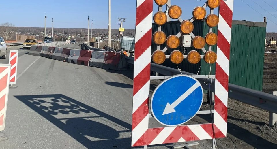 На трассе под Новосибирском — ограничения из-за реконструкции путепровода