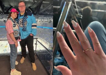 Фанат хоккея сделал предложение любимой на матче «Сибири» в плей-офф