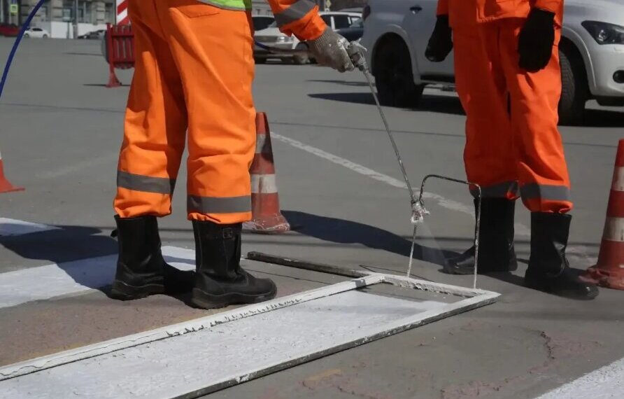 В Новосибирске восстановят дорожную разметку