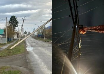 Энергетики Новосибирской области устраняют последствия урагана