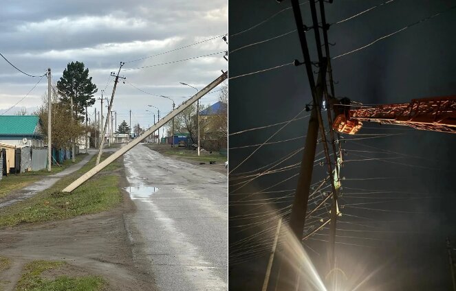 Энергетики Новосибирской области устраняют последствия урагана