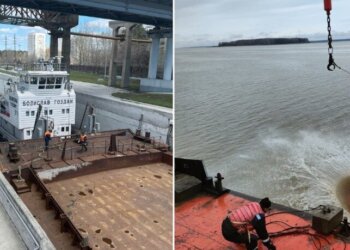 Новосибирский шлюз готовится к навигации